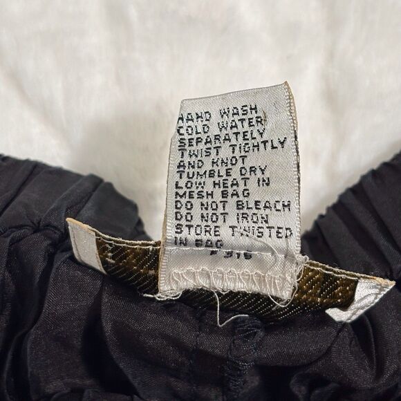 Vintage Y2K Silk Broomstick Maxi Skirt Womens OSFA Black Goth Witchy Whimsigoth - Picture 6 of 7